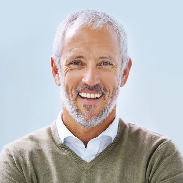 Older man smiling